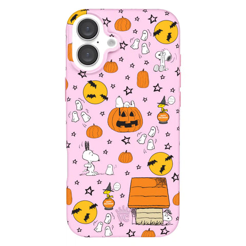 Snoopy Pink Pumpkins iPhone Case