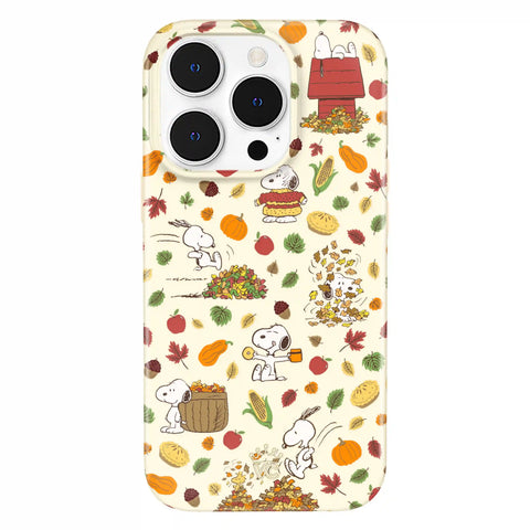 Snoopy Autumn Leaves iPhone Case
