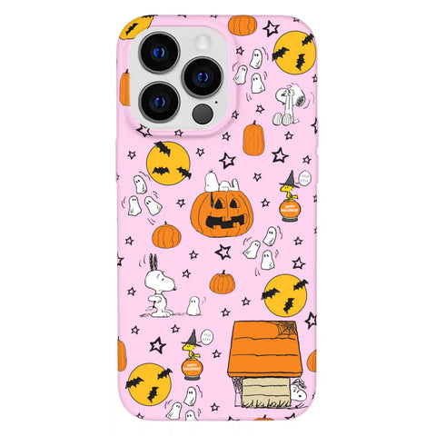 Snoopy Pink Pumpkins iPhone Case
