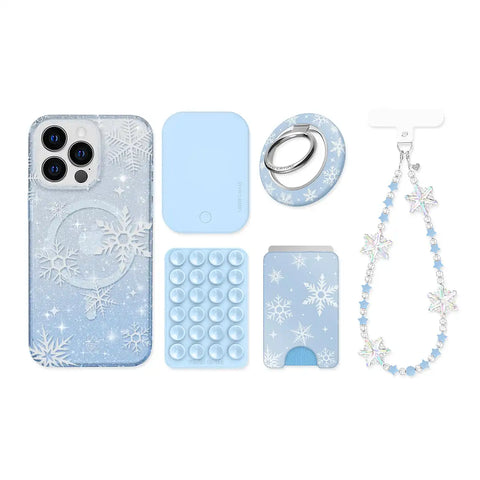 Snow Angel Glitter iPhone Bundle Set