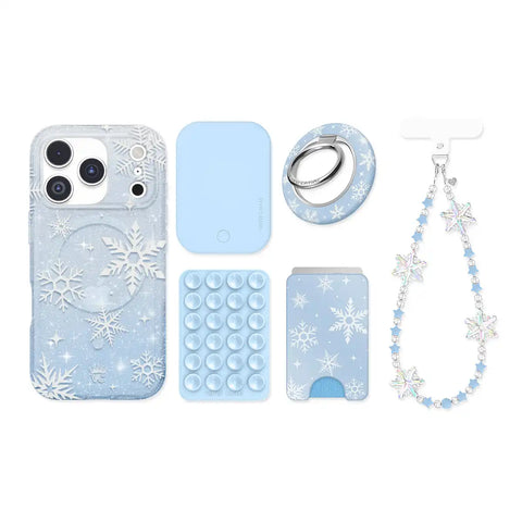 Snow Angel Glitter iPhone Bundle Set
