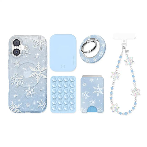 Snow Angel Glitter iPhone Bundle Set
