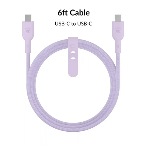 Soft Lilac Fast Charging Cable, 6ft USB-C
