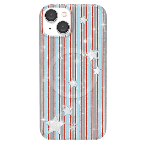 Stars & Stripes Glitter iPhone Case