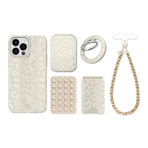Stone Leopard iPhone Bundle Set