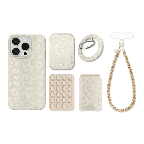 Stone Leopard iPhone Bundle Set