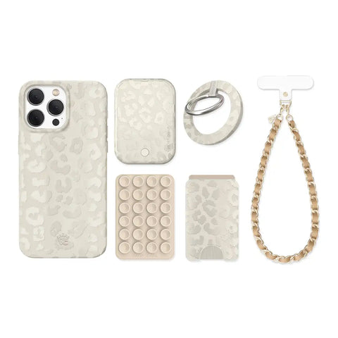 Stone Leopard iPhone Bundle Set