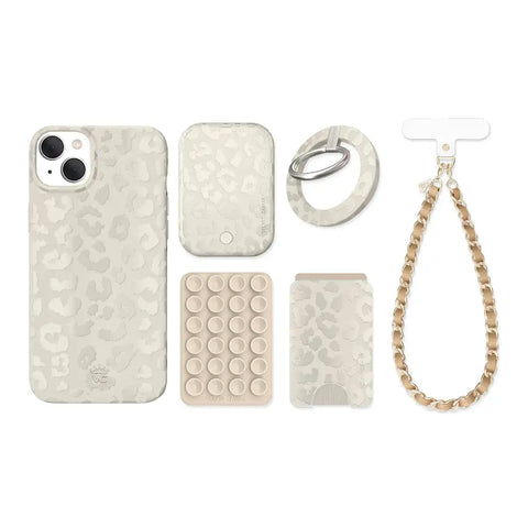 Stone Leopard iPhone Bundle Set