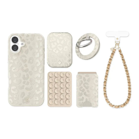 Stone Leopard iPhone Bundle Set