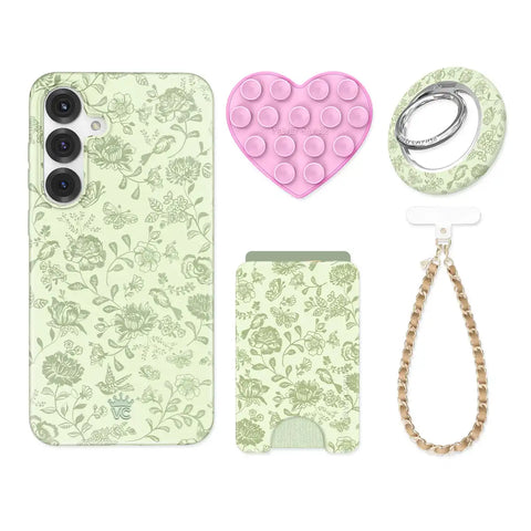 Storybook Sage Floral Samsung Bundle Set
