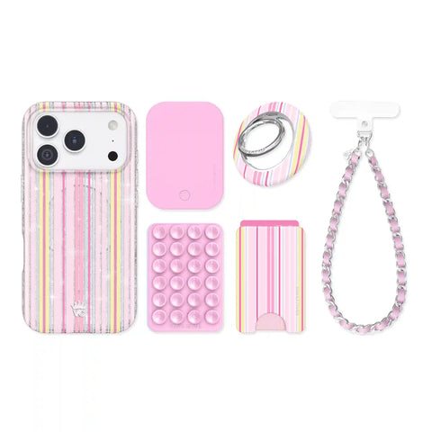 Sunkissed Stripes Glitter iPhone Bundle Set