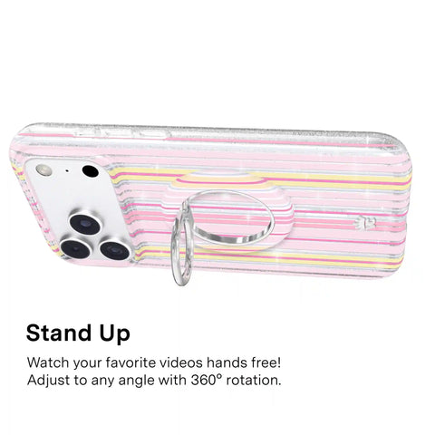Sunkissed Stripes Glitter MagSafe Grip Ring