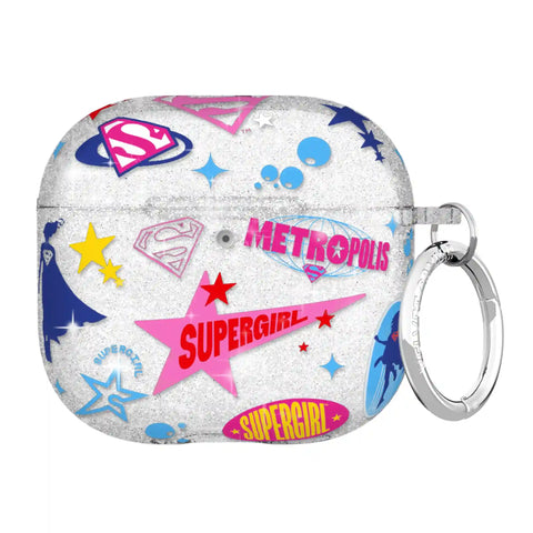 Supergirl Krypto Glitter AirPod Case