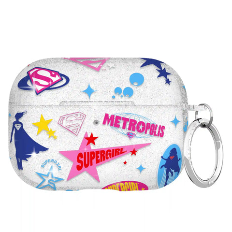 Supergirl Krypto Glitter AirPod Case