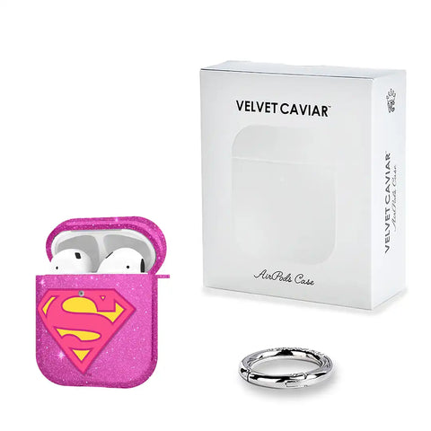Supergirl Stardust Glitter AirPod Case