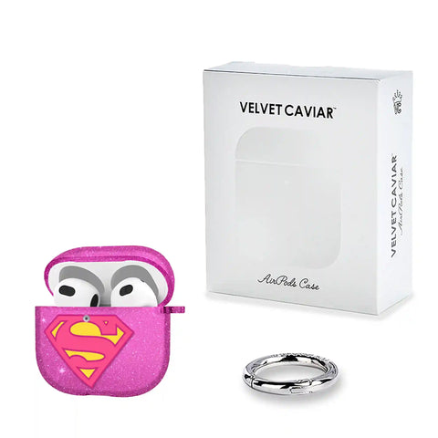 Supergirl Stardust Glitter AirPod Case