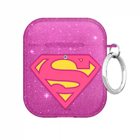 Supergirl Stardust Glitter AirPod Case