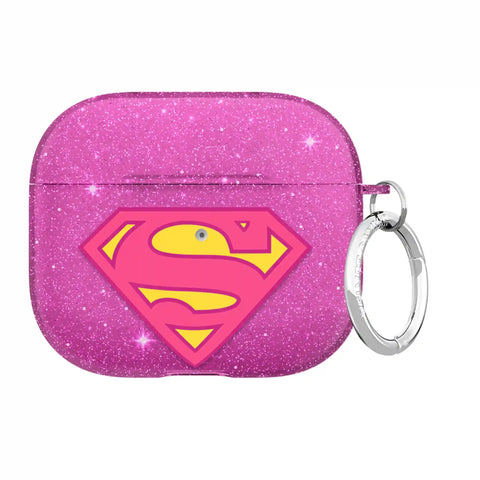 Supergirl Stardust Glitter AirPod Case