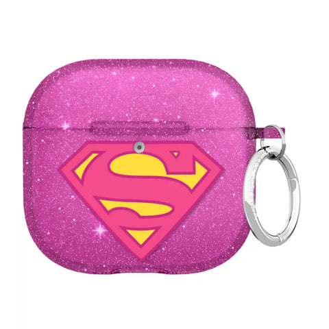 Supergirl Stardust Glitter AirPod Case