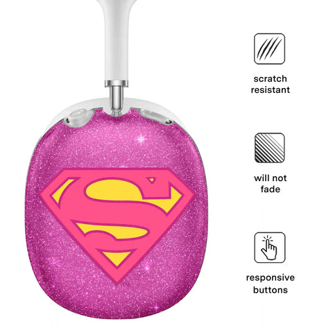 Supergirl Stardust Glitter AirPod Max Case