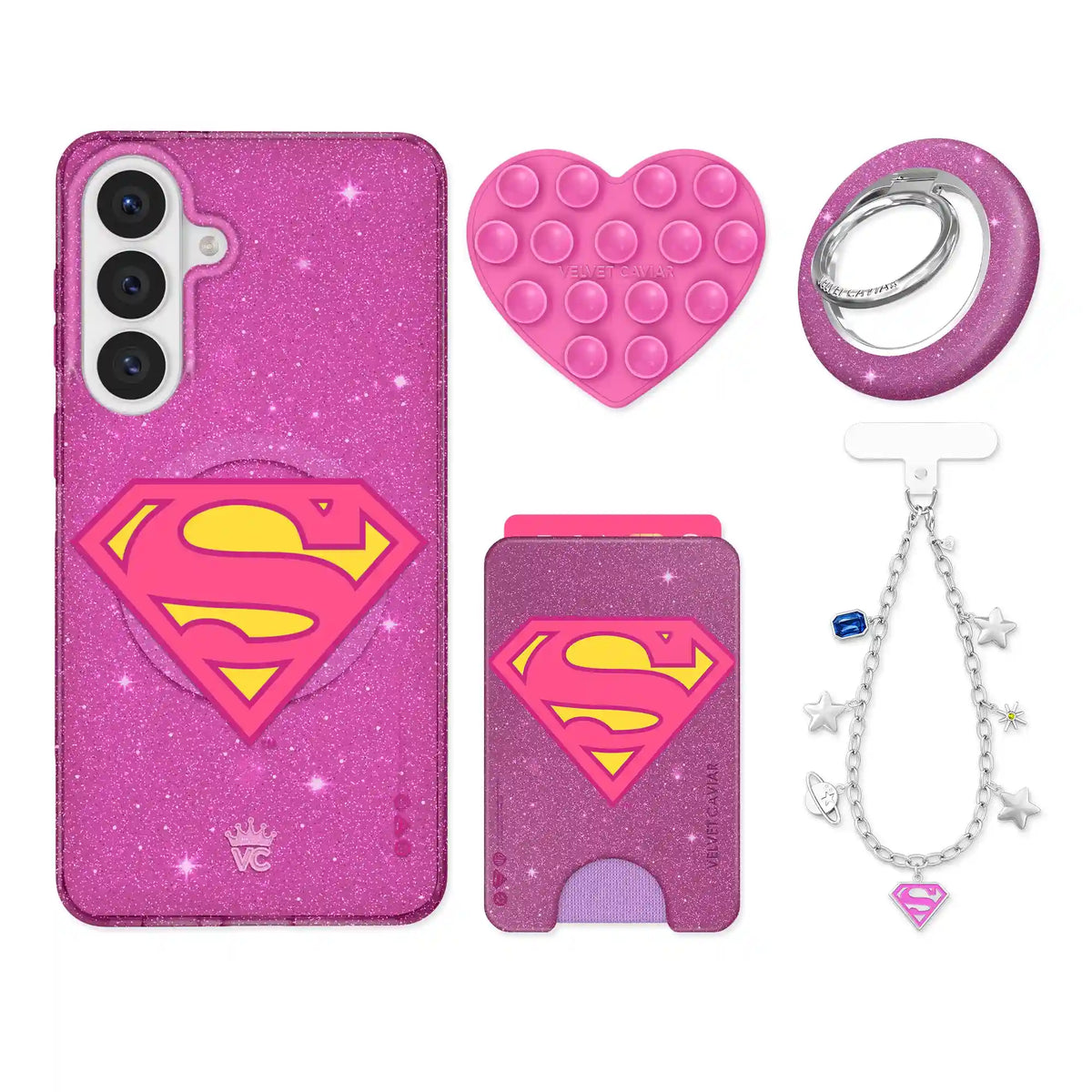 Supergirl Stardust Glitter Samsung Bundle Set