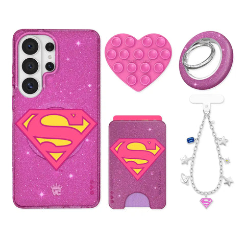 Supergirl Stardust Glitter Samsung Bundle Set