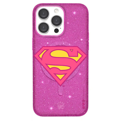 Supergirl Stardust Glitter iPhone Case