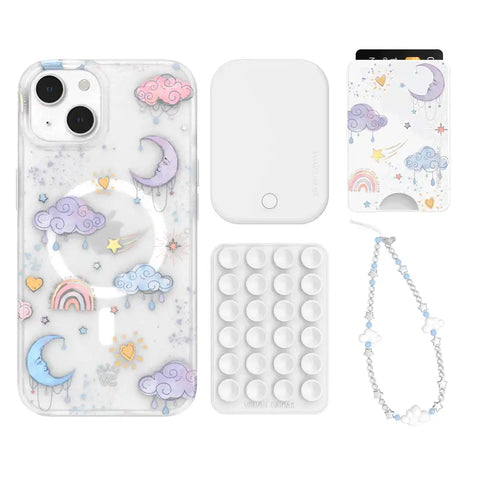 Sweet Dreams Frosted iPhone Bundle Set - Wallet