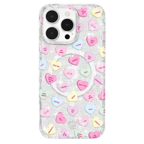 Sweet Hearts Glitter iPhone Case