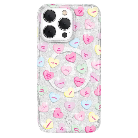 Sweet Hearts Glitter iPhone Case