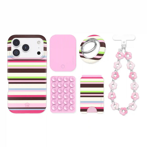 Sweet Treat Stripes iPhone Bundle Set