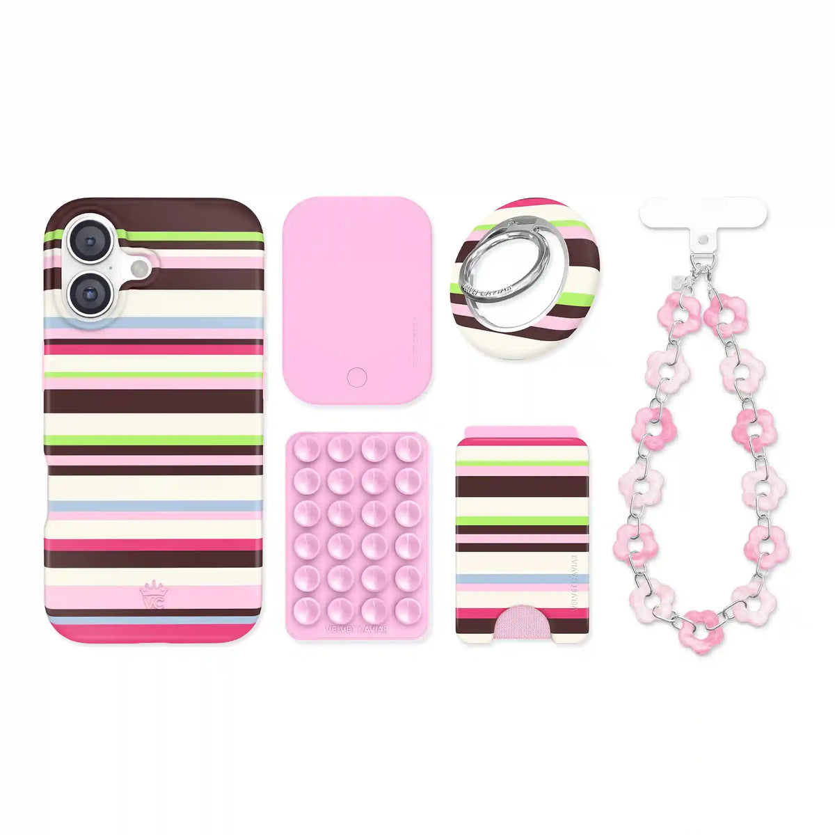 Sweet Treat Stripes iPhone Bundle Set