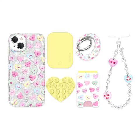 Sweet Hearts Glitter iPhone Bundle Set