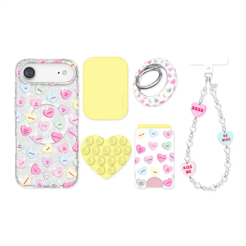 Sweet Hearts Glitter iPhone Bundle Set