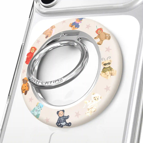 Teddy Scare Glitter MagSafe Grip Ring