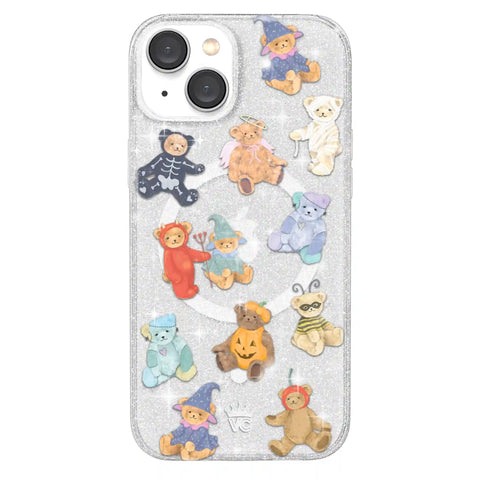 Teddy Scare Glitter iPhone Case