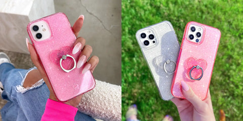 Pink Stardust Glitter iPhone Case