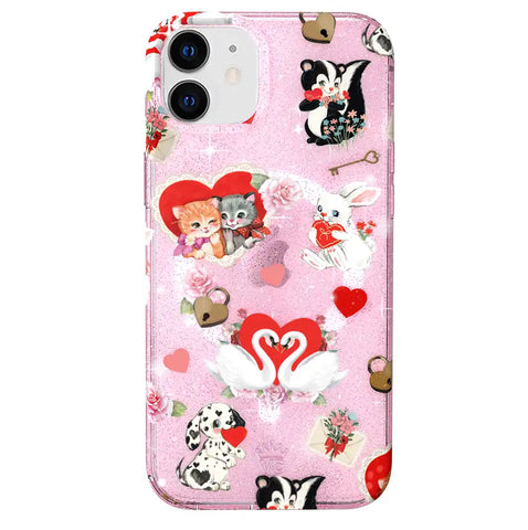 Love Letter Glitter iPhone Case