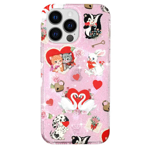 Love Letter Glitter iPhone Case