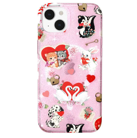 Love Letter Glitter iPhone Case