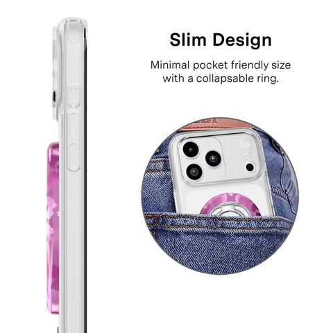 Amethyst Leopard MagSafe Grip Ring