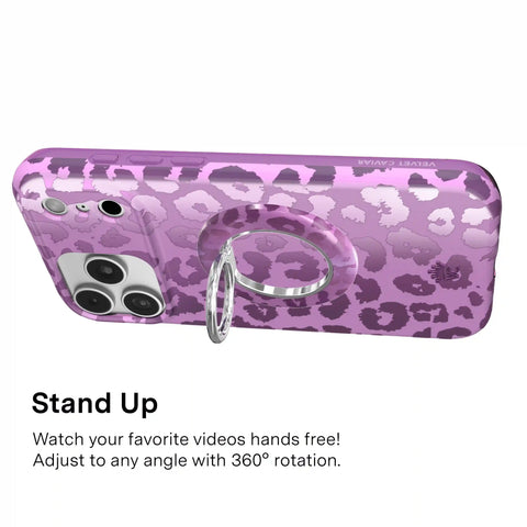 Amethyst Leopard MagSafe Grip Ring
