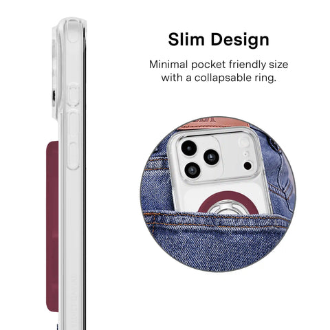 Burgundy 1990 MagSafe Grip Ring