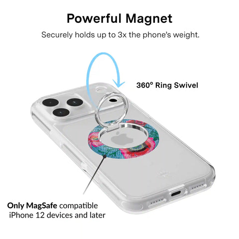 Groovy Floral MagSafe Grip Ring