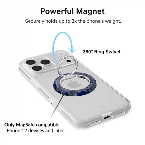 Midnight Blossom MagSafe Grip Ring
