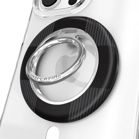 Noir Vibe Checkered MagSafe Grip Ring