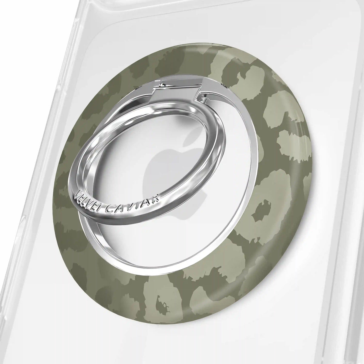 Olive Leopard MagSafe Grip Ring