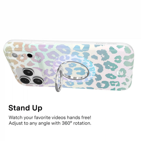 White Opal Leopard MagSafe Grip Ring