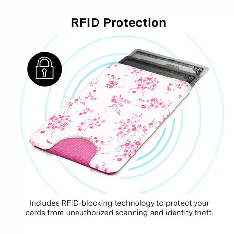 French Rose Floral MagSafe Wallet