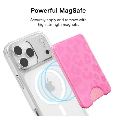 Hot Pink Leopard MagSafe Wallet